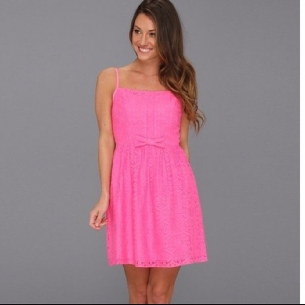 Lilly Pulitzer Antonia Dress- Fiesta Neon Pink